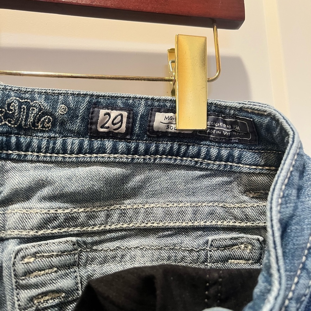 Miss me 29 mid rise easy boot plain jean inseam 34 - Picture 3 of 12